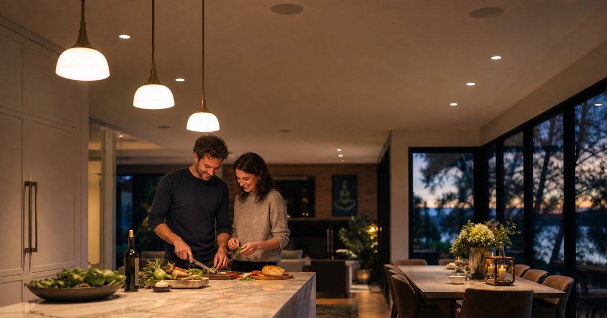 What is the best way to design distributed audio for a luxury automated residence?